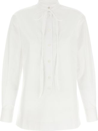 Gucci Double G Embroidery Shirt Camicie Bianco-Donna