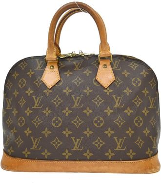 Louis Vuitton Alma Monogram Canvas Brown Canvas Handbag (Pre-Owned)