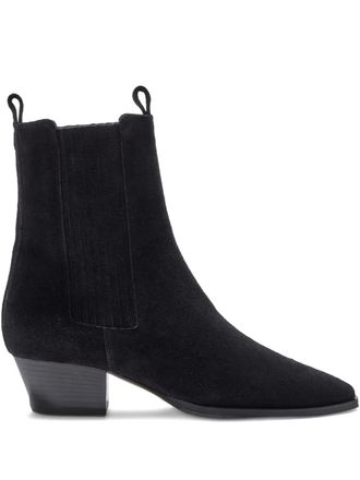 Aeyde 30mm Kiki suede ankle boots - Black