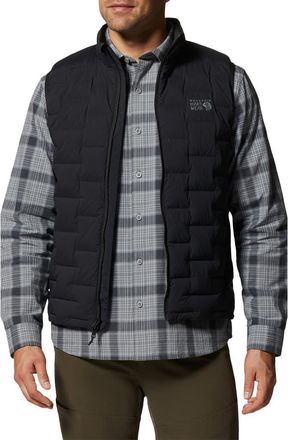 Mountain Hardwear Stretchdown 700 Fill Power Down Vest in Black at Nordstrom, Size Xx-Large