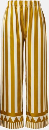 Eres Pacha striped silk twill palazzo pants