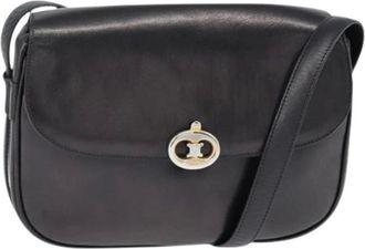 Celine Pre-owned Cross Body Bags, female, Black, Size: ONE SIZE Pre-owned Vintage Triomphe Shoulder Bag