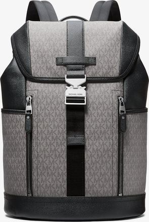 Michael Kors Hudson Signature Logo Aviator Backpack