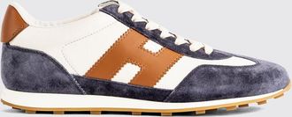 Hogan Sneakers Athletic in pelle di vitello bianca con monogramma H laterale