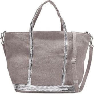 Vanessa Bruno Tote Bags, female, Gray, Size: ONE SIZE Petit Cabas Tote
