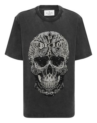 Philipp Plein T-Shirt Ronde Hals Ss Skull