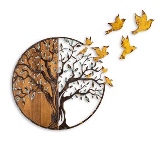 Asir Group LLC Accesorio Decorativo De Pared De Madera Accessory Multicolor