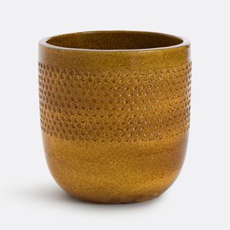 La Redoute Interieurs Bloempot in aardewerk met email &Oslash;48 cm, Lullya