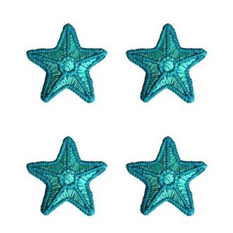 Coro Cora Starfish 3D Napkin Ring - Set of 4 in Blue at Nordstrom