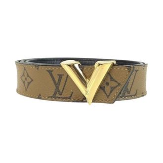 Louis Vuitton Pre-owned Belts, male, Brown, Size: ONE SIZE Pre-owned Vintage Canvas Belt