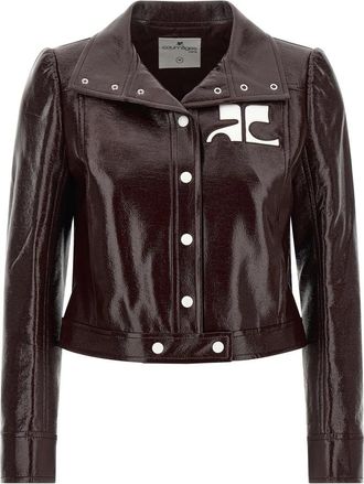 Courr&egrave;ges Reedition Vinyl Jas - Dames - Zomerjassen - Rood - XS - Jassen