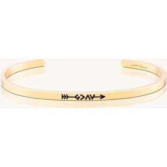Mantra God Is Greater Than The Highs And The Lows bracelet in Yellow Gold at Nordstrom