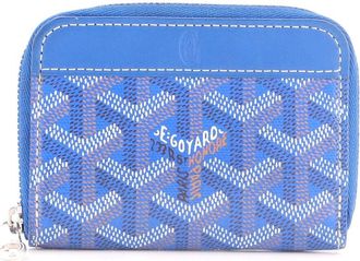 Goyard Matignon Zip Wallet Coated Canvas with Leather PM
