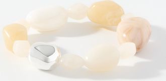 Simons Womens Large pale-hued stone bracelet