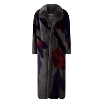 Alberta Ferretti Jassen, Dames, Veelkleurig, S, Polyester, Lange Jas