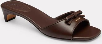 Coach Bow Kitten Heel Sandal