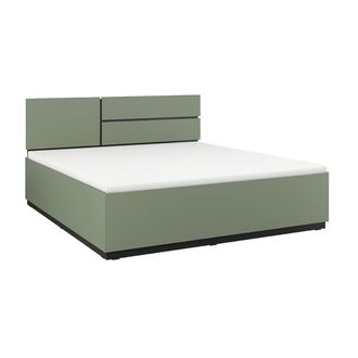 Petits Meubles Cama 160x200 con somier paneles laminados verde