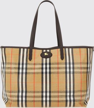 Burberry Borsa Vintage Check Burberry in misto cotone e pelle