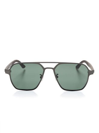 Montblanc MB0360S sunglasses - men - Acetate/Metal - 56 - Black