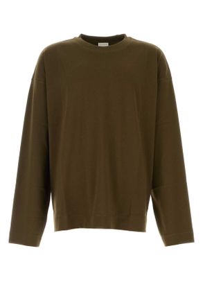 Dries Van Noten Khaki Cotton Hegland Oversize T Shirt