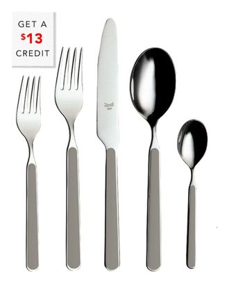Mepra 5Pc Flatware Set With $13 Credit