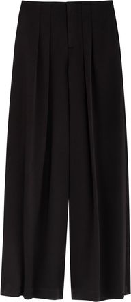 Alice & Olivia Eloise Wide-leg Satin Trousers - Black - 10 (UK14 / L)