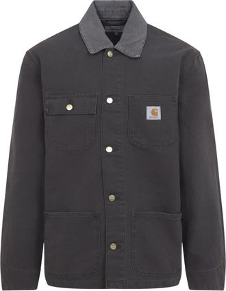 Carhartt Work in Progress Michigan Coat - Heren - Zomerjassen - Grijs - M - Katoen - Jassen