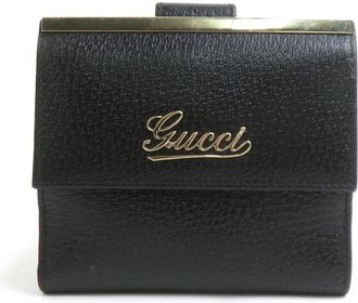 Gucci Black Leather Wallet (Bi-Fold) (Pre-Owned)