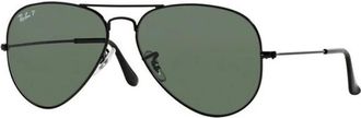 Ray-Ban Klassieke Aviator Zonnebril - unisex - Zonnebrillen - Zwart - 55 MM - Accessoires