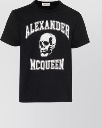 Alexander McQueen organic cotton crew neck t-shirt with skull print