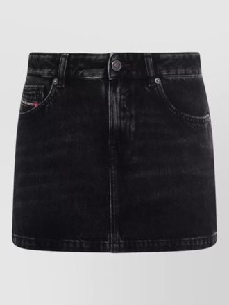 Diesel denim knee-length skirt