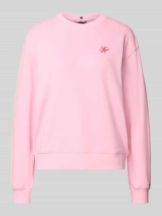 Tommy Hilfiger Regular Fit Sweatshirt aus Baumwoll-Mix in Rosa, Gr&ouml;&szlig;e XL