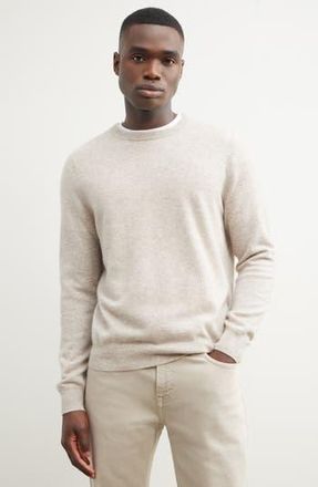 Nordstrom Cashmere Crewneck Sweater in Beige Hummus Heather at Nordstrom Rack, Size Xx-Large