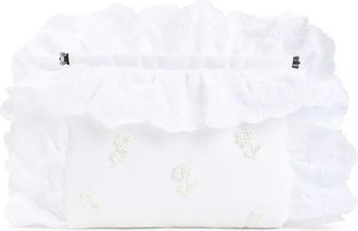 Simone Rocha Embellished Pillowcase Clutch - Dames - Clutches - Wit - ONE Size - Polyester - Tassen