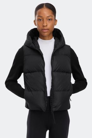 Canada Goose HyBridge Wide Quilt Knit Hoodie Tonal Disc