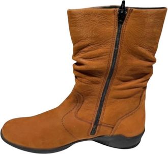 Wolky Luna Hoge Laarzen - Dames - Hoge Laarzen - Bruin - 39 EU - Wol - Schoenen
