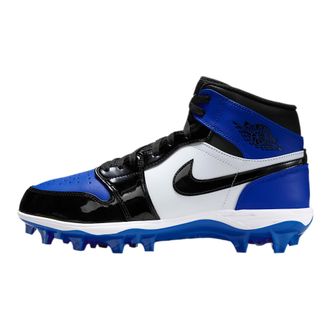 Nike Jordan 1 Mid TD Mens Football Cleat (Game Royal/White/Black), Game Royal/White/Black, 12 UK
