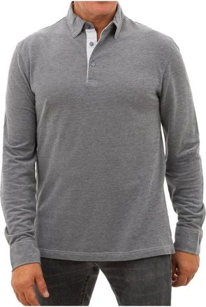 Corneliani Polo Shirts, male, Gray, Size: L Gray Cotton Polo Shirt