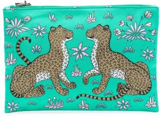 Herm&egrave;s Pre-owned Clutches, female, Green, Size: ONE SIZE Pre-owned Silk Pouch
