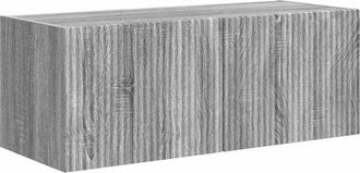 vidaXL TV Wall Cabinet Grey Sonoma 78.5 x 31 x 29.5 cm Engineered Wood vidaXL