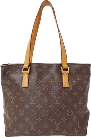 Louis Vuitton Brown Monogram Handbag Tote Bag (Pre-Owned)