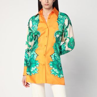 Etro Etro Floral Print Shirt With Knotted Detail