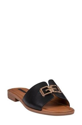 Good Choice Shoes Bergen Hardware Slide Sandal in Black at Nordstrom Rack, Size 7.5