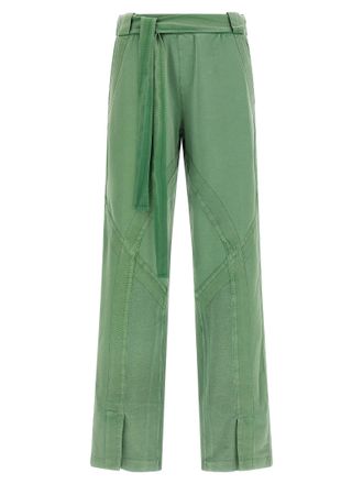 The Attico Bicolor Cotton Casual Womens Pants