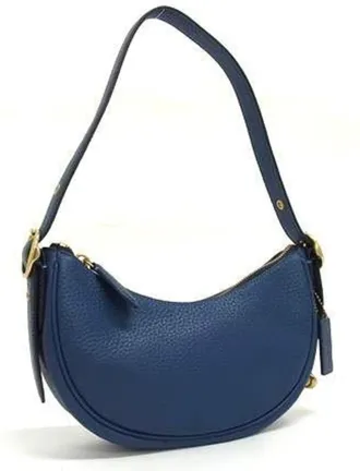 Coach Blue Leather Handbag Shoulder Bag Tote Bag (Pre-Owned)