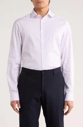 Calvin Klein Slim Fit Stretch Dress Shirt in Soft Pink at Nordstrom Rack, Size 15.5 - 34/35