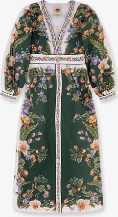 Farm Rio Vestito lungo in cotone con stampa floreale - FARM RIO - gender_Woman