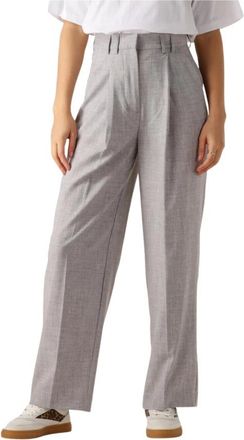 Edited Kaj Broek - Dames - Wijde Broeken - Grijs - L - Polyester - Broeken