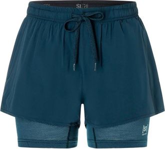 super.natural Double Layer Shorts Shorts f&uuml;r Damen | blau