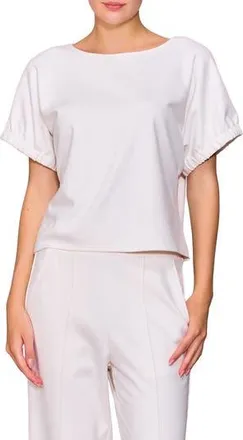 Melloday Puff Sleeve Knit Top in Bone at Nordstrom Rack, Size X-Small